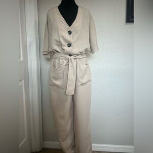 Carly Jean Los Angeles Light Tan Blouse